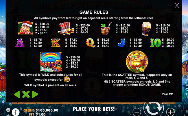 leprechauncarolpaytable