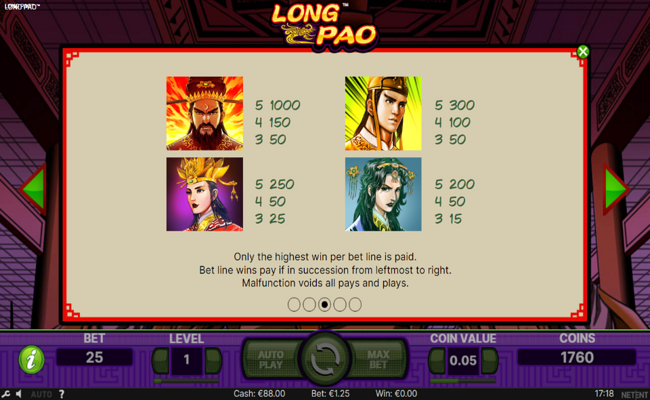 long pao paytable 1