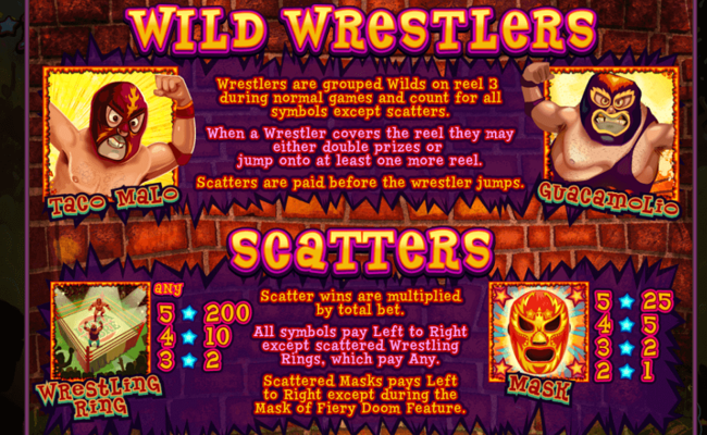 lucha libre paytable 1