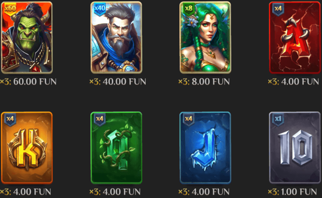 luck and magic paytable