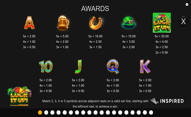 luck it up paytable