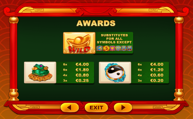 lucky gift cash collect paytable 2