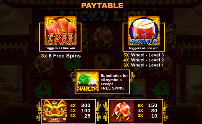lucky lion paytable1 v2