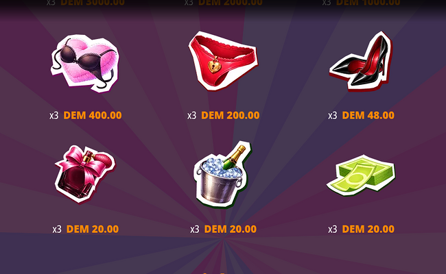 lucky vixens club paytable 2