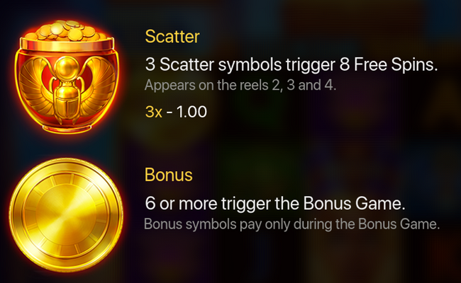 luxor gold hold and win paytable 2