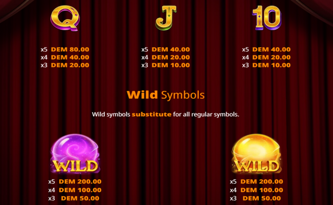 madame veyra paytable 2