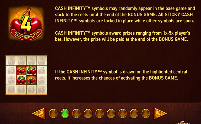 magic fruits cherries paytable 2