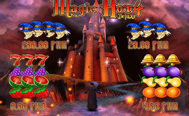 magic hot four deluxe paytable