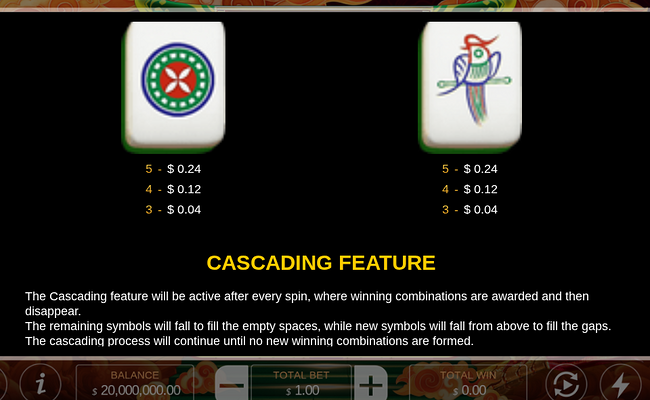 mahjong ways iv paytable 3