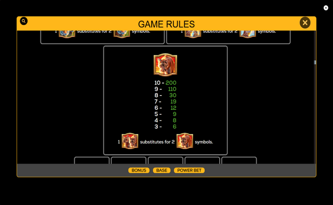 majestic cats loot link paytable 3