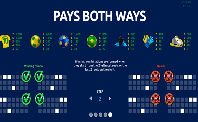 maracana jackpot paytable2