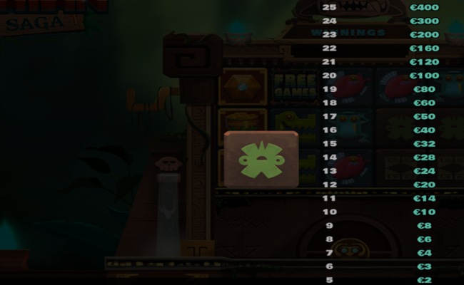 mayan saga paytable 11 1