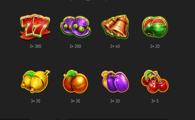 mechanical clover paytable