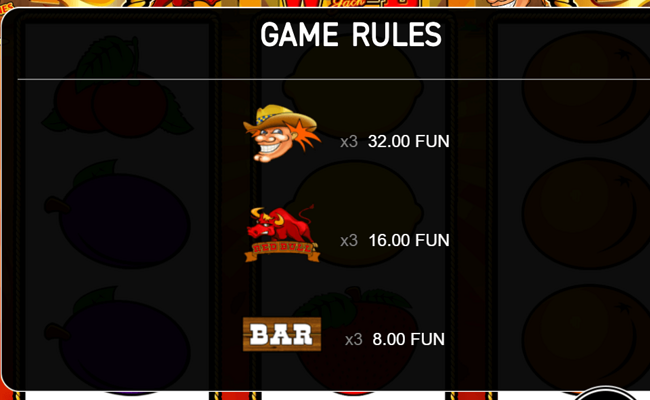 mega jack paytable 1