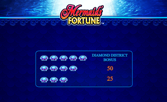 mermaids fortune paytable 3