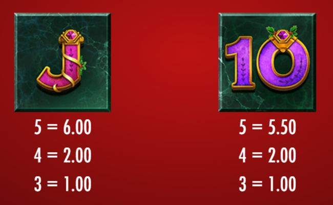 midas golden touch christmas edition paytable 5