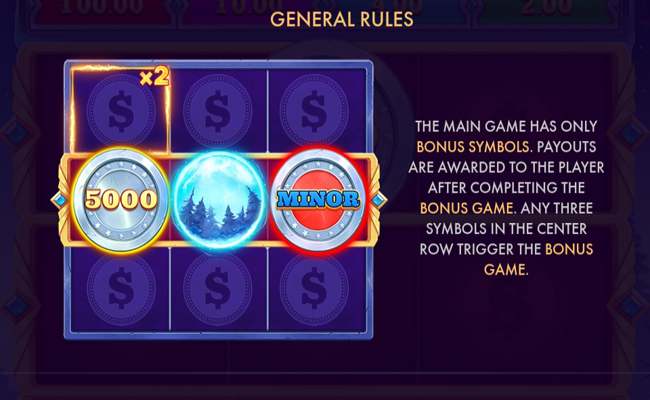 moonlight wolf power coins paytable 1