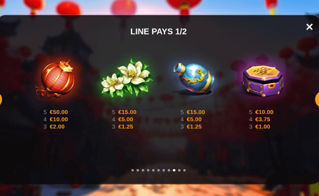moonrise fortunes hold and win paytable 1