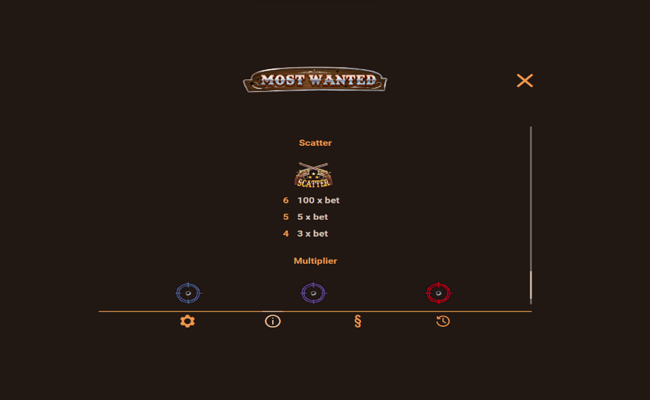most wanted paytable4