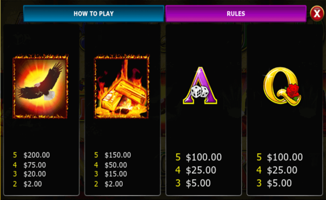 mustang money 2 paytable3