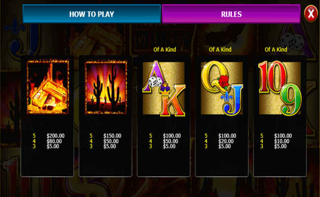 mustang money paytable2