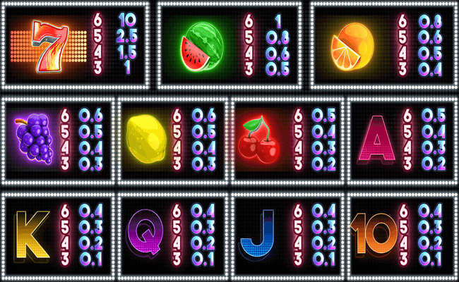 mystery spin deluxe paytable