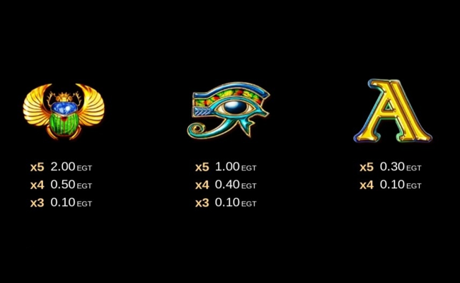 mystic desert paytable3