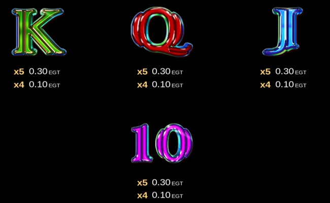 mystic desert paytable4