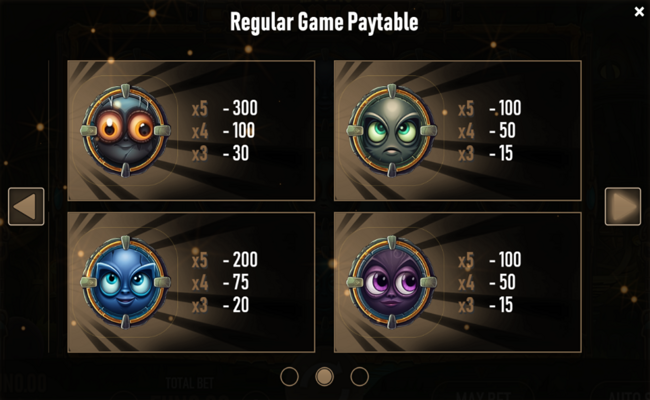 mystic phantoms paytable 2
