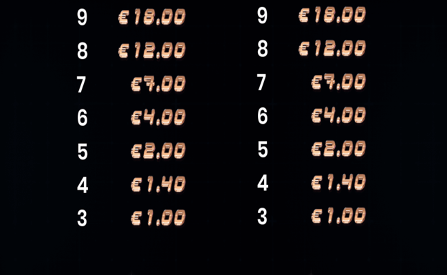 neon rush paytable2