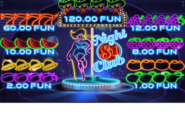 night cub 81 paytable