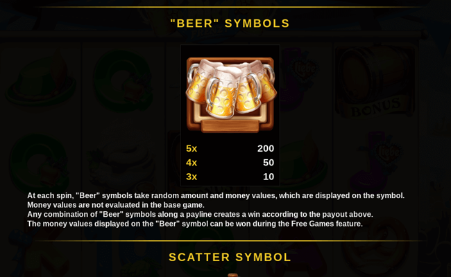 october bier frenzy paytable 1