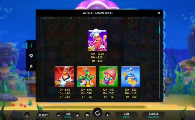 octos crab shack paytable 1