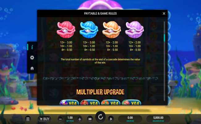 octos crab shack paytable 2