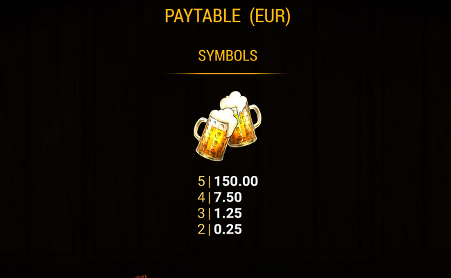 oktobeer gold paytable 1