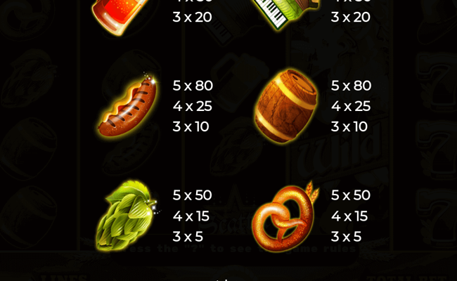 oktober spin fest paytable 4
