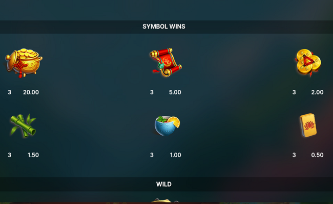 panda goes boom paytable