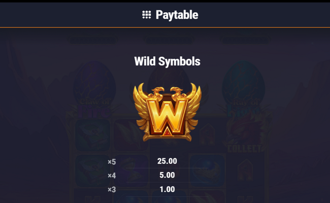 phoenix infernal win paytable 1