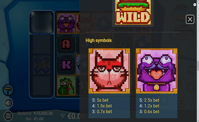 pixel paws paytable 1