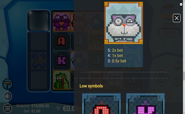 pixel paws paytable 3
