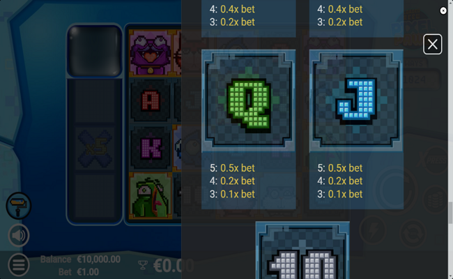 pixel paws paytable 5