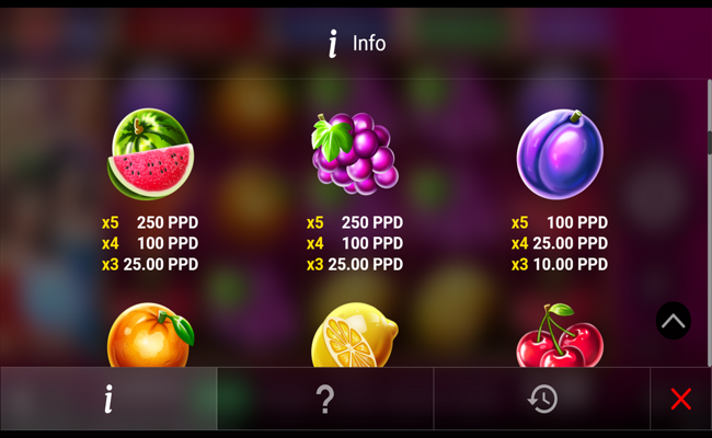 pome race 10 paytable 3