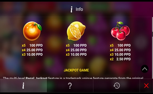 pome race 10 paytable 4