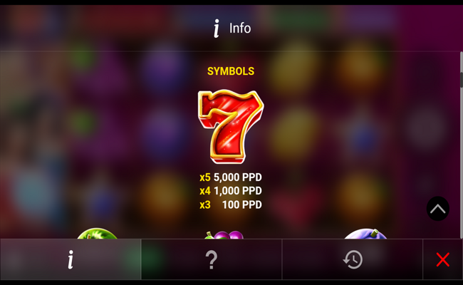 pome race 5 paytable 2