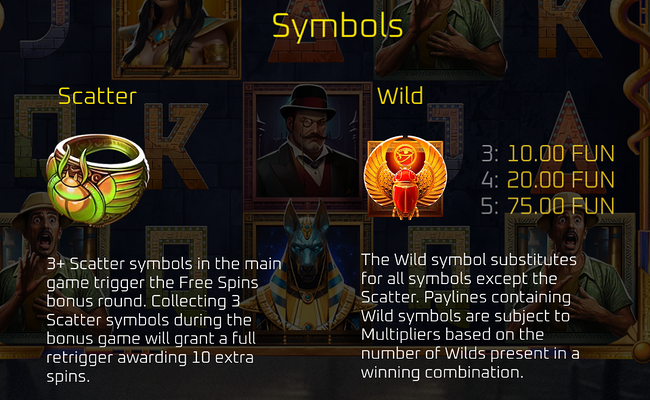 popiplay queen of the nile paytable 1