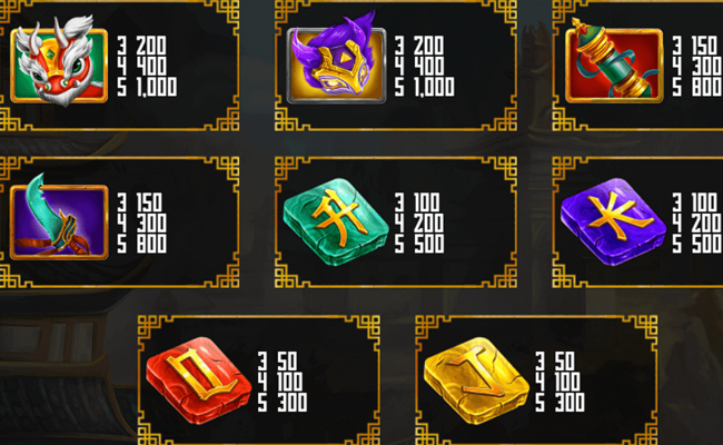 power of kitsune paytable 1