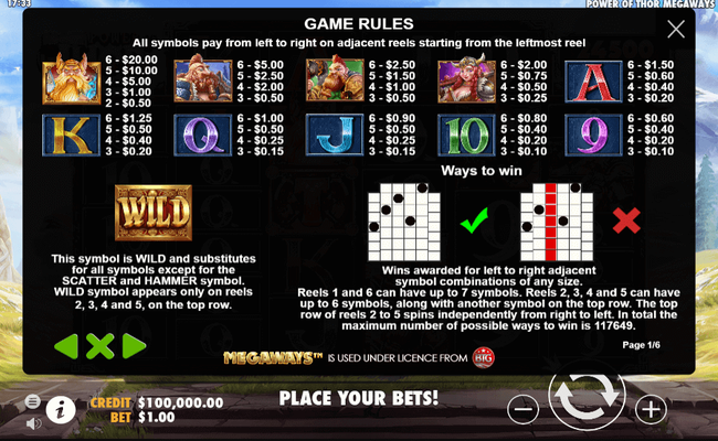 power of thor megaways 1