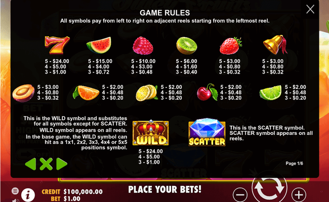 pragmatic play juicy fruits 1