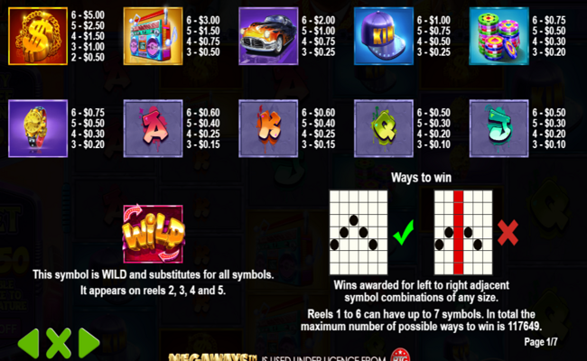 pragmatic play the money men megaways paytable