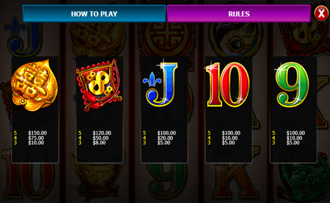 prosperity dragon paytable2